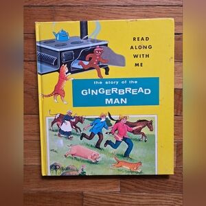 Vintage THE STORY OF THE GINGERBREAD MAN by Tom & Bonnie Holmes book 1984 GVC
